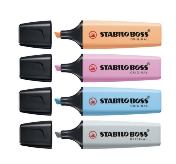 STABILO RESALTADOR 4PC BOSS PASTEL